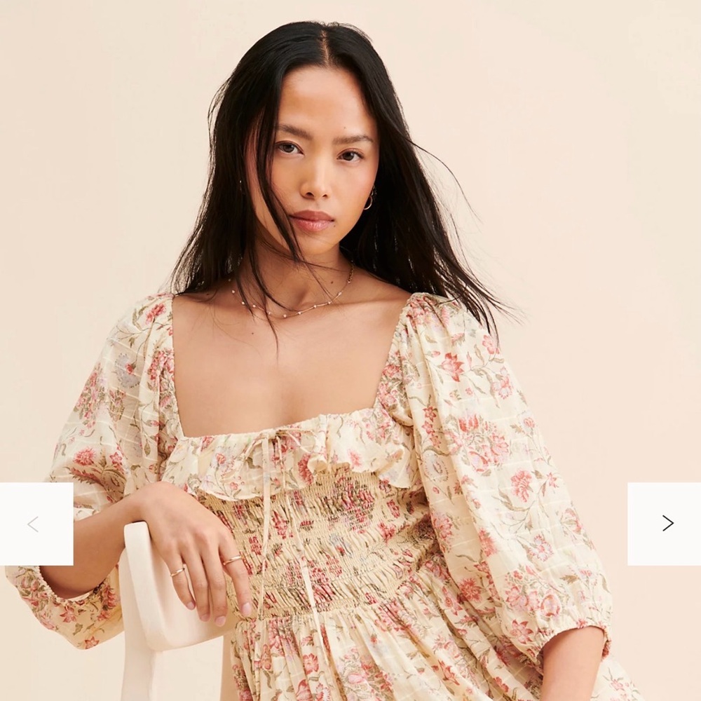 Oasis Printed Midi Dress - Picture 3 of 3